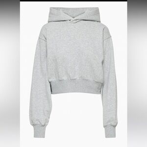 TNA Gray Cropped Hoodie